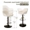 Set of 1/2/3/4 Mid-Century Modern Leatherette Gaslift Adjustable Swivel Bar Stools